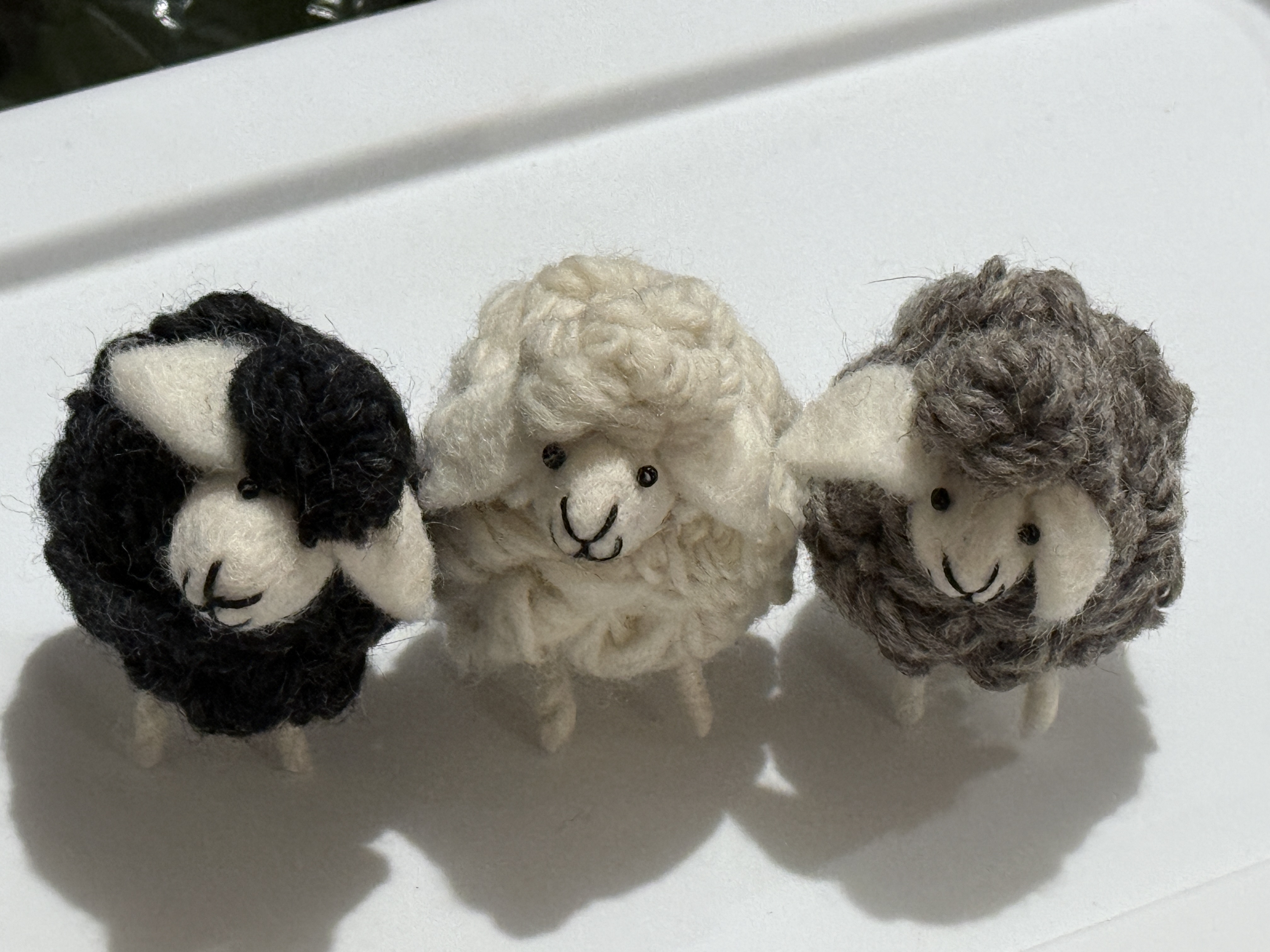 Mini Wool Sheep – Handmade Felt Decorations