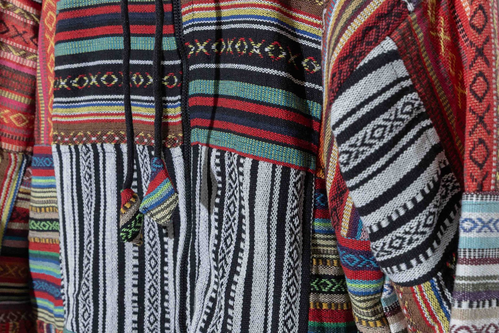 Himalayan Gheri Cotton Patchwork Hooded Jacket image 3