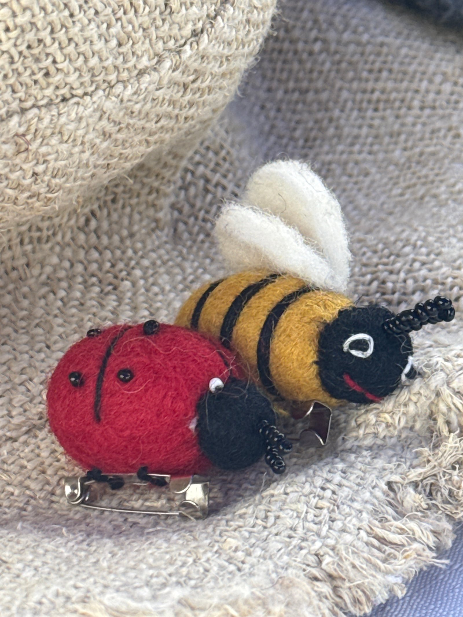Felt Bee Brooch image 2