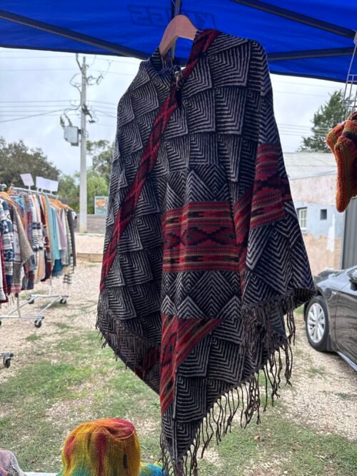 Handcrafted Geometric Poncho